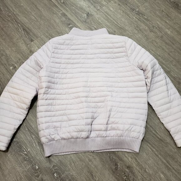 Hyba Lavender Spring Puffer Coat Bomber Jacket Sz XXL Purple - Picture 2 of 9